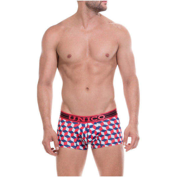BOXER COPA CORTO SIMETRICO AZUL
