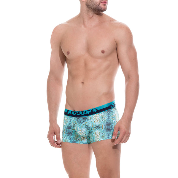 BOXER COPA CORTO CAMOUFLAGE AZUL MARINO