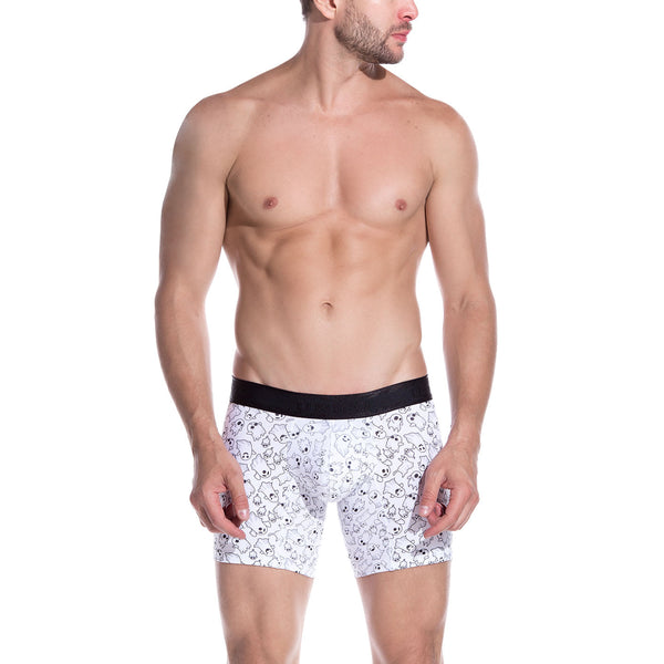 BOXER COPA MEDIO GHOST BLANCO