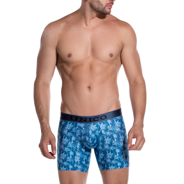 BOXER COPA MEDIO PALMS AZUL