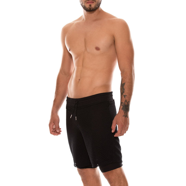 PANTALONETA DEPORTIVA BX MESH BLACK NEGRO