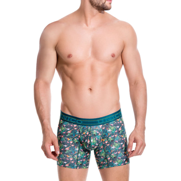 BOXER COPA MEDIO BIRDS VERDE