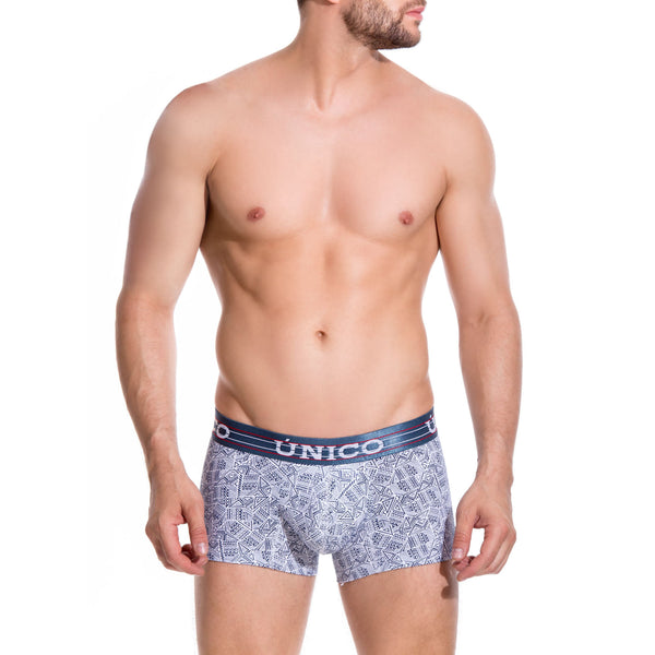 BOXER COPA CORTO GEOMETRIC AZUL OSCURO