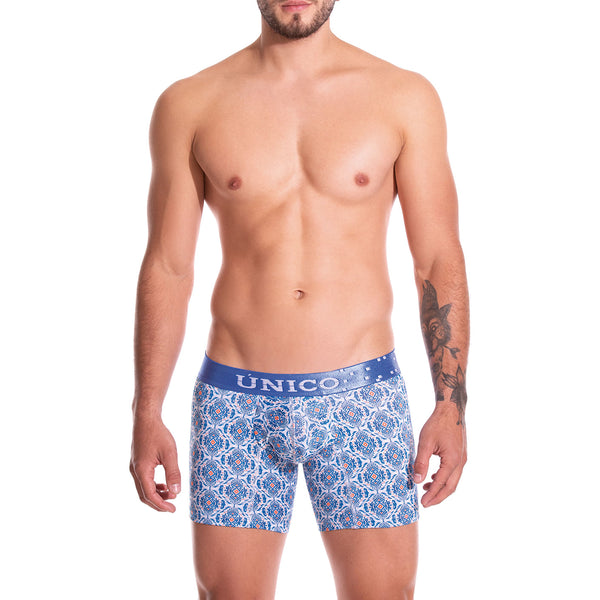 BOXER COPA MEDIO FOLKLORE AZUL