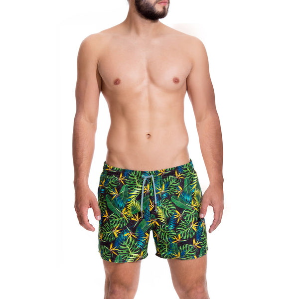 PANTALONETA SURF CORTA BLACK NATURE VERDE