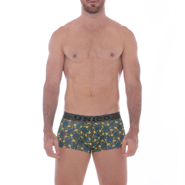 BOXER COPA CORTO AMARANTO ESTAMPADO