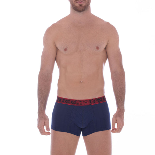 BOXER COPA CORTO RELIEVE AZUL