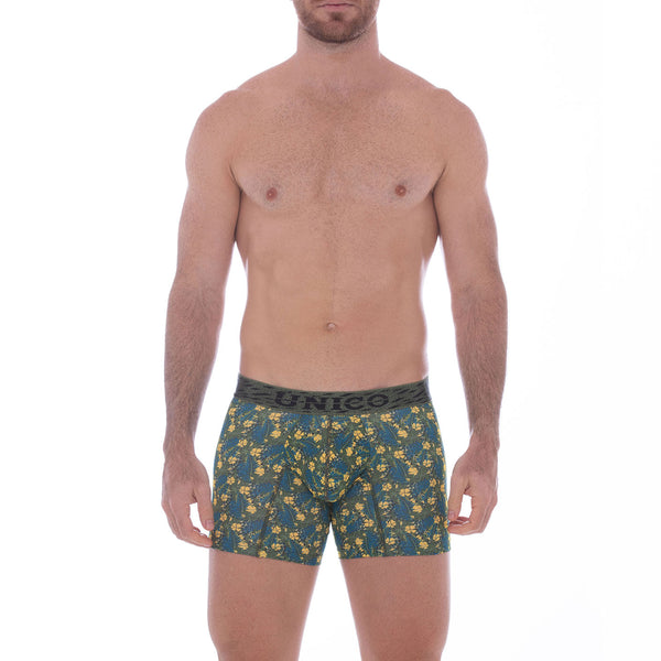 BOXER COPA MEDIO AMARANTO ESTAMPADO