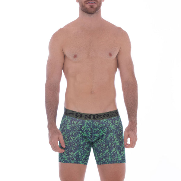 BOXER COPA MEDIO FIGURADO VERDE