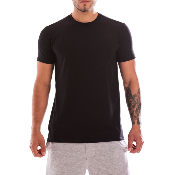 CAMISETA CUELLO REDONDO GOAL BOSS NEGRO