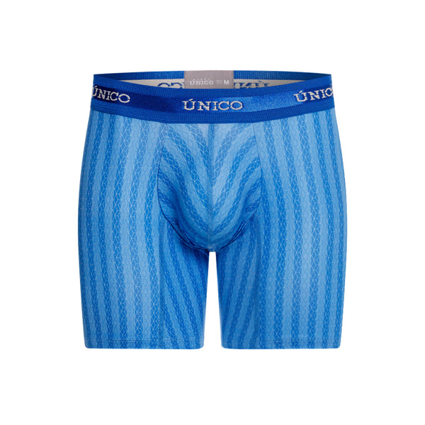 BOXER MEDIO CISELADO AZUL