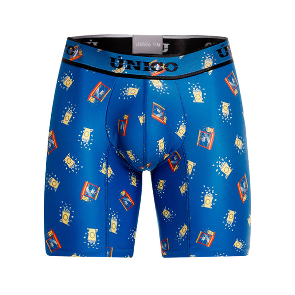 BOXER MEDIO CRISPETA AZUL