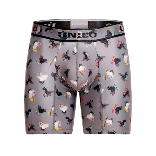 BOXER MEDIO GALLONETO GRIS