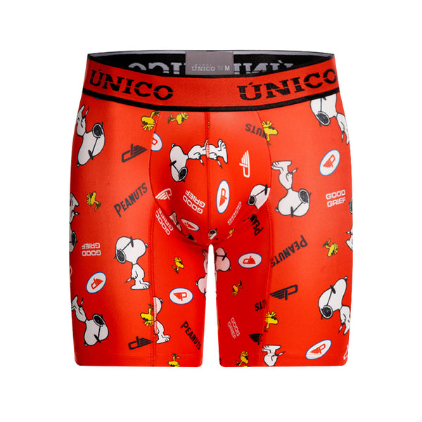 BOXER MEDIO PEANUTS ROJO