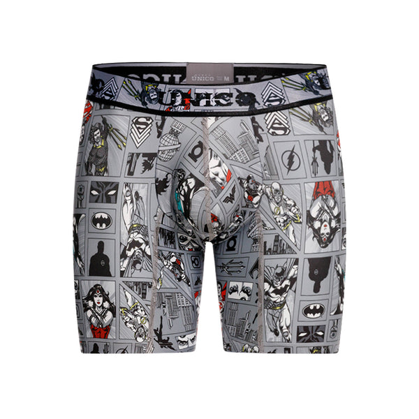 BOXER MEDIO SUPER HEROES GRIS