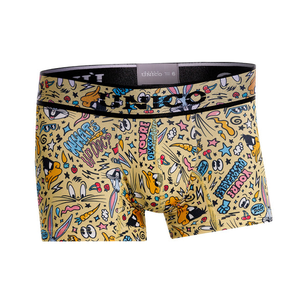 BOXER MEDIO INFANTIL CARTOON AMARILLO