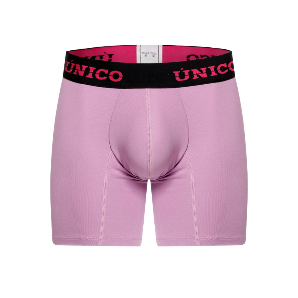 BOXER MEDIO DOBBY MORADO