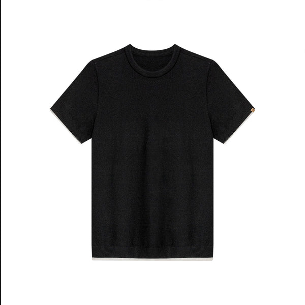 CAMISETA CUELLO REDONDO NÁPOLES NEGRO