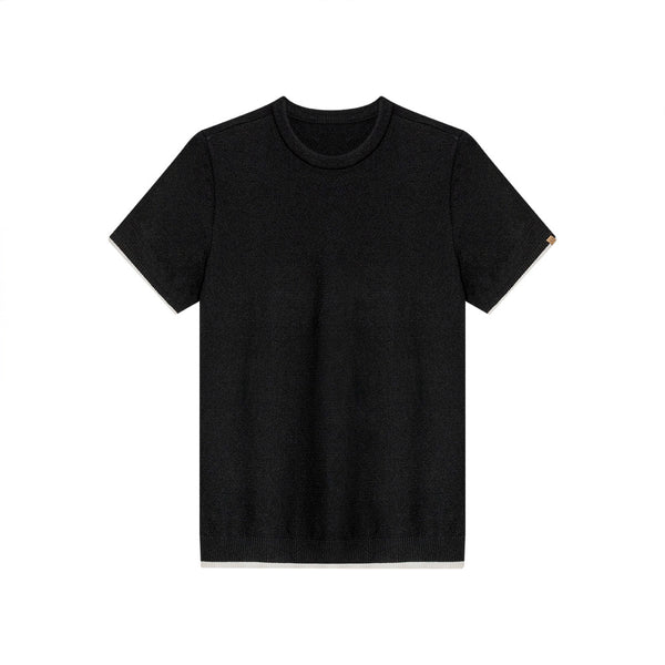 CAMISETA CUELLO REDONDO NÁPOLES NEGRO