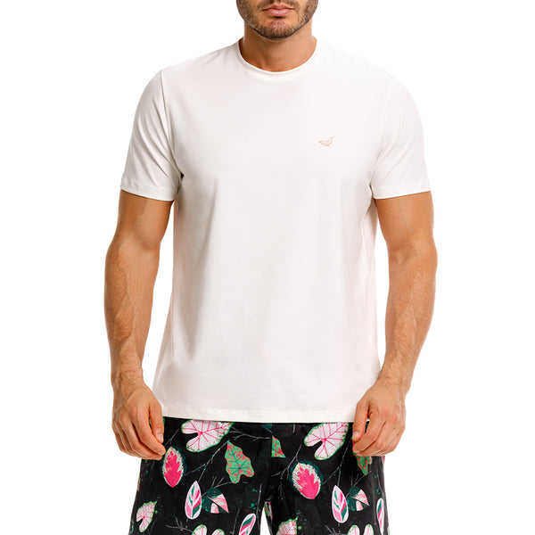 CAMISETA CUELLO REDONDO PERDIZ BEIGE