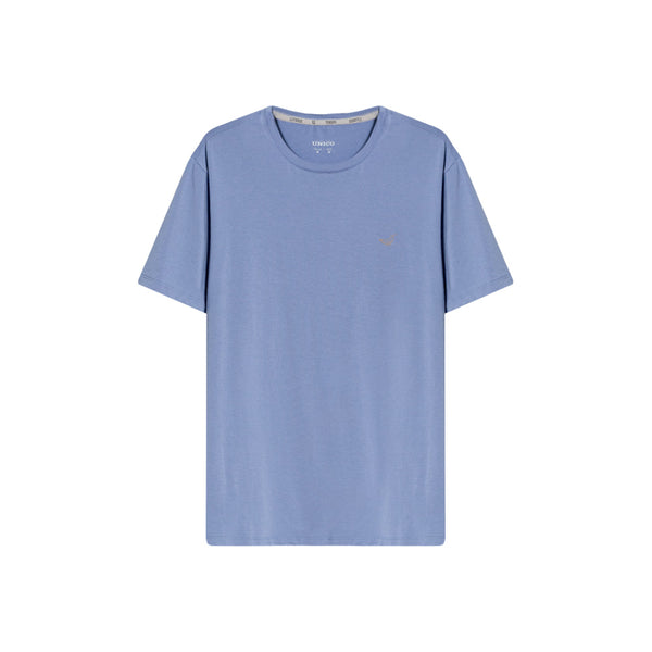 CAMISETA CUELLO REDONDO POLINESIA AZUL