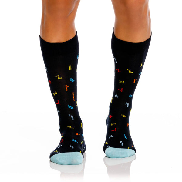 MEDIA CASUAL ENCAJE AZUL