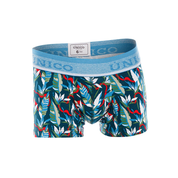 BOXER COPA JUNIOR AZUL TROPICAL ESTAMPADO