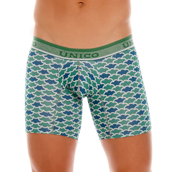 BOXER COPA MEDIO ESCAMAS DE PEZ ESTAMPADO