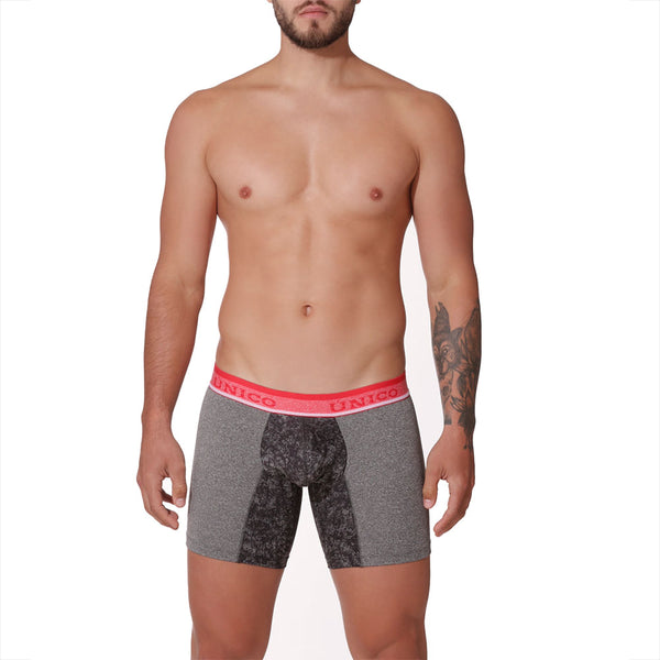 BOXER COPA MEDIO SOBRIO GRIS JASPE