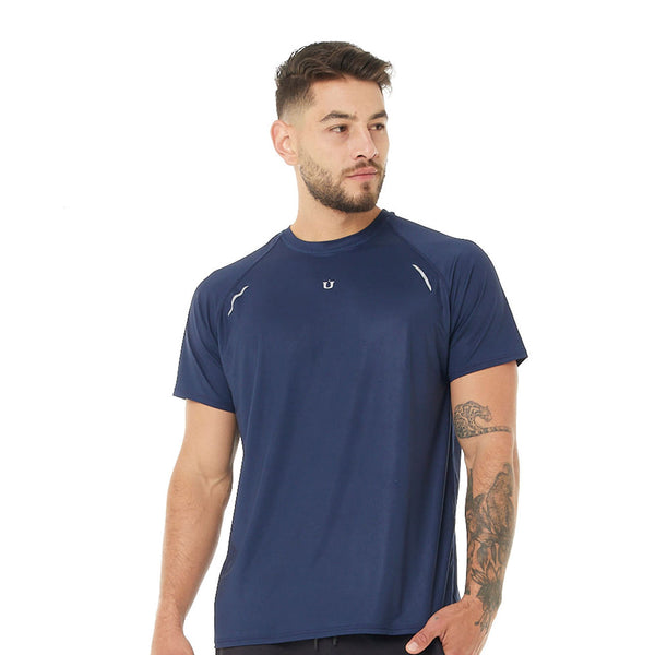 CAMISETA DEPORTIVA AGILIDAD AZUL OSCURO