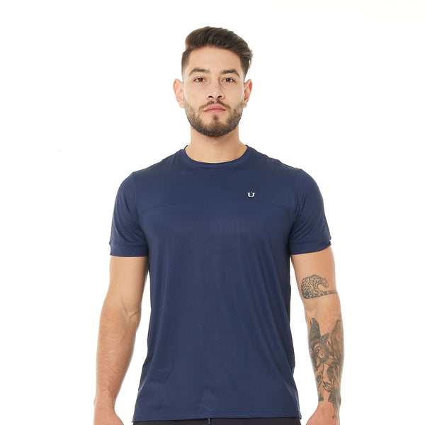 CAMISETA DEPORTIVA ATLETA AZUL OSCURO