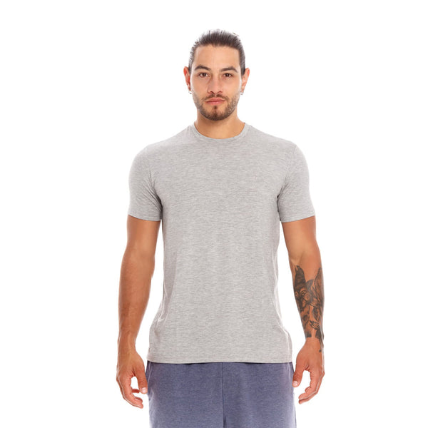 CAMISETA CUELLO REDONDO IMPARTIAL GRIS JASPE