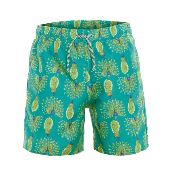 PANTALONETA SURF JUNIOR PAVO REAL ESTAMPADO